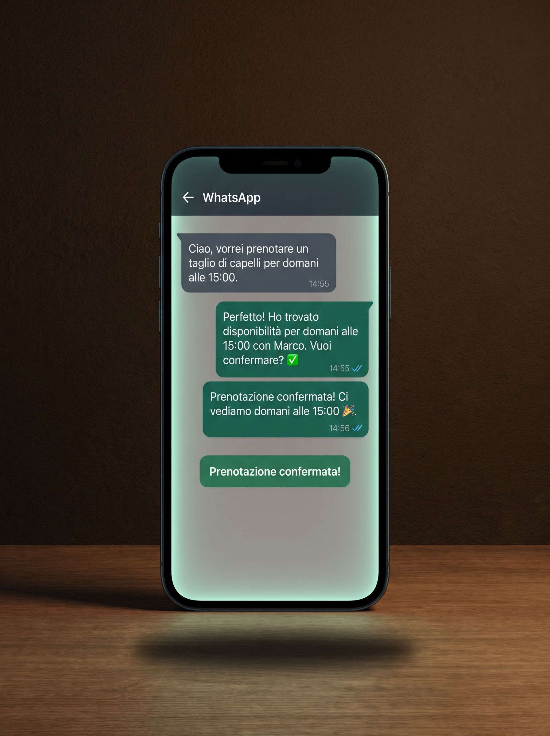 WhatsApp AI prenotazioni